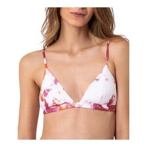 Maaji Elle Lollipop Bikini Top Size Medium Pink Multicolor